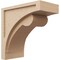Ekena Millwork 9"W x 18"D x 18"H Classic Viola Rough Cedar Woodgrain TimberThane Corbel, Primed Tan CORUR09X18X18VIORCPR - alternate 1
